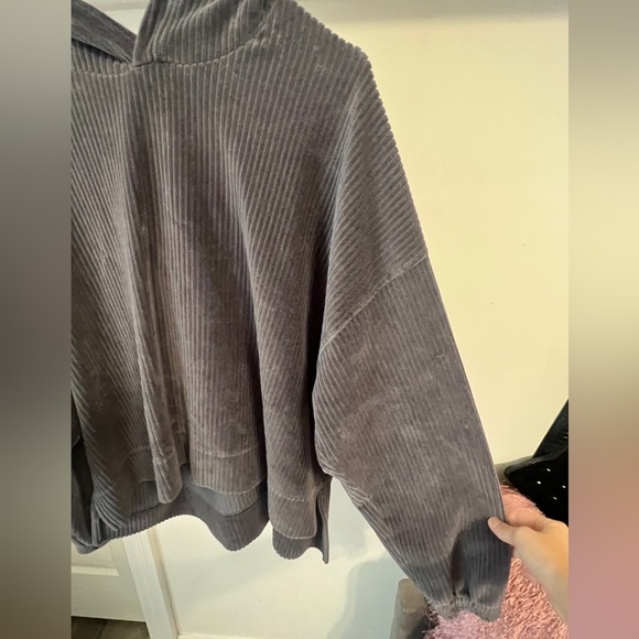Aerie Groove On Velour Hoodie - Picture 3 of 6
